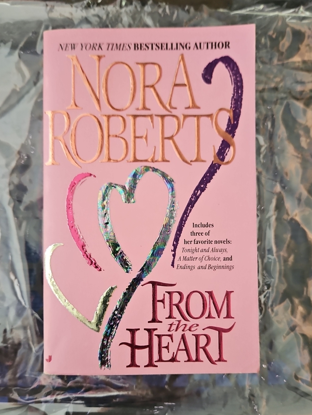 Nora Roberts "From the Heart" Paperback - Pink Cover